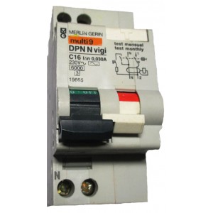 Дифференциальный автоматический выключатель MULTI 9 2 полюса C16A 30мА 6кА SCHNEIDER ELECTRIC